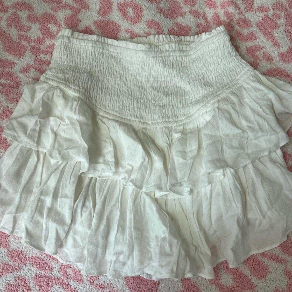 Rock n Rags white ruffle skirt